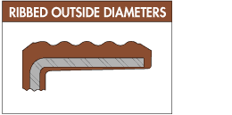 Ribbed Rubber Covered Seal